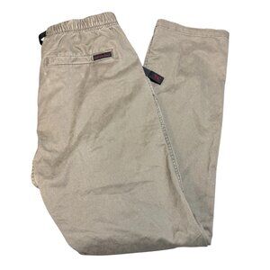 Gramicci Pants Men's Small Belted‎ Narrow Straight Leg Brown Climbing Gorpcore